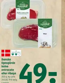 Coop 365 Danske Egnsgarde Kalve entrecote eller ribeye tilbud