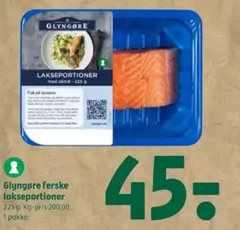 Coop 365 Glyngøre ferske lakseportioner tilbud