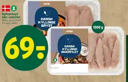Coop 365 Kyllingebryst eller -inderfilet tilbud