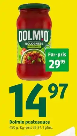 Coop 365 Dolmio pastasauce tilbud