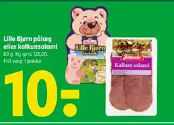 Coop 365 Lille Bjørn pålæg eller kalkunsalami tilbud