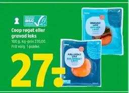 Coop 365 Coop røget eller gravad laks tilbud