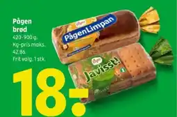 Coop 365 Pågen brød tilbud