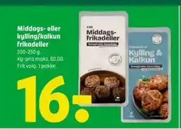 Coop 365 Middags- frikadeller Smagfulde favorister tilbud