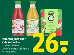 Coop 365 Innocent juice eller Kids smoothie tilbud