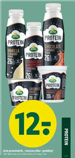 Coop 365 Arla proteindrik, -mousse eller -pudding* tilbud