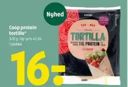 Coop 365 Coop protein tortilla* tilbud