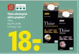 Coop 365 Thise økologisk aktiv yoghurt tilbud