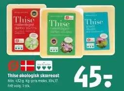 Coop 365 Thise økologisk skæreost tilbud