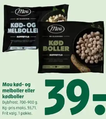 Coop 365 Mou kød- og melboller eller kødboller tilbud