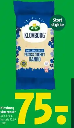 Coop 365 Klovborg skæreost* tilbud