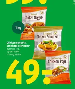 Coop 365 Chicken nuggets, schnitzel eller pops* tilbud