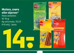 Coop 365 Malaco, snøre eller stjerner* tilbud