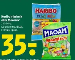 Coop 365 Haribo mini mix eller Mao mix* tilbud