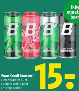 Coop 365 Faxe Kondi Booster tilbud