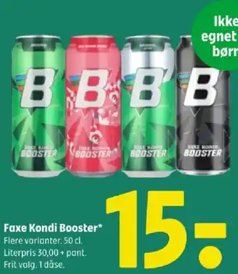 Coop 365 Faxe Kondi Booster tilbud
