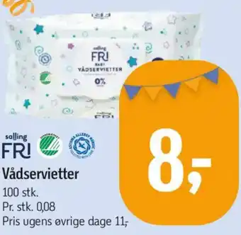 Føtex Salling fri vådservietter tilbud