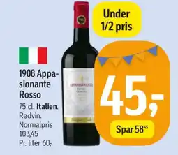 Føtex 1908 Appa- sionante Rosso tilbud