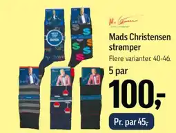 Føtex Mads Christensen strømper tilbud