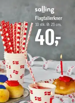 Føtex Salling flagtallerkner tilbud