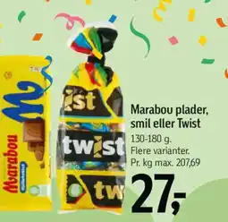 Føtex Marabou plader, smil eller Twist tilbud