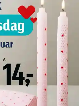 Føtex Stagelys med print tilbud