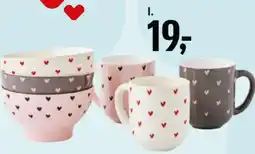 Føtex Krus eller skål med hjerter tilbud