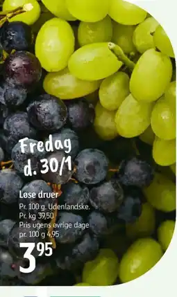 Føtex Løse druer tilbud