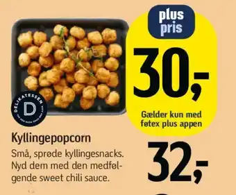 Føtex Kyllingepopcorn tilbud