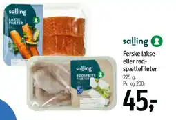 Føtex Ferske lakse- eller rød- spættefileter tilbud