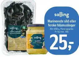 Føtex Marinerede sild eller ferske blåmuslinger tilbud