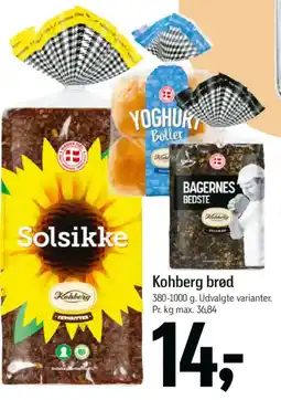 Føtex Kohberg brød tilbud