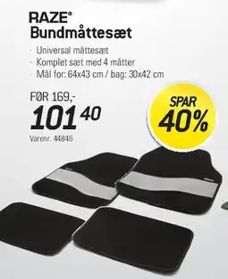 Thansen RAZE Bundmåttesæt tilbud