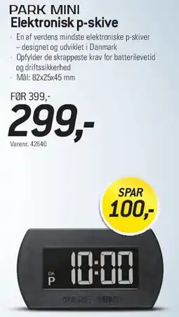 Thansen PARK MINI Elektronisk p‑skive tilbud