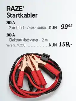 Thansen RAZE Startkabler tilbud