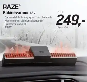 RAZE Kabinevarmer 12 V