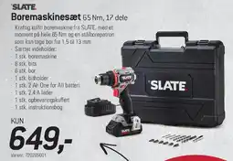 Thansen SLATE Boremaskinesæt (65 Nm, 17 dele) tilbud