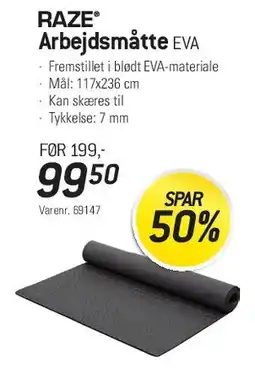 Thansen RAZE Arbejdsmåtte EVA tilbud