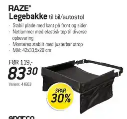 Thansen RAZE Legebakke til bil/autostol tilbud