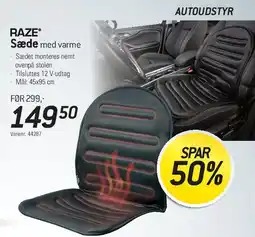 Thansen RAZE Sæde med varme tilbud