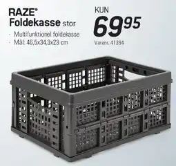 Thansen RAZE Foldekasse stor tilbud
