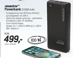 Thansen Powerbank 27.000 mAh tilbud