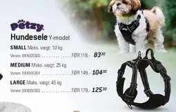 Thansen Petzy Hundesele / Hundesele Y-model tilbud