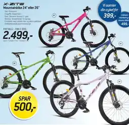 Thansen X-ZITE Mountainbike 24 eller 26 tilbud