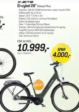 Thansen El-cykel 28 Deluxe Plus tilbud