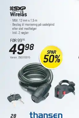 Thansen Wirelås tilbud