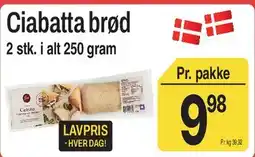 ABC Lavpris Ciabatta brød tilbud