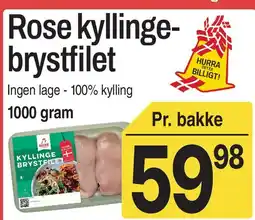 ABC Lavpris Rose kyllingebrystfilet tilbud