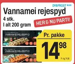 ABC Lavpris Vannamei rejespyd tilbud