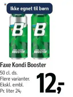Føtex Faxe Kondi Booster tilbud